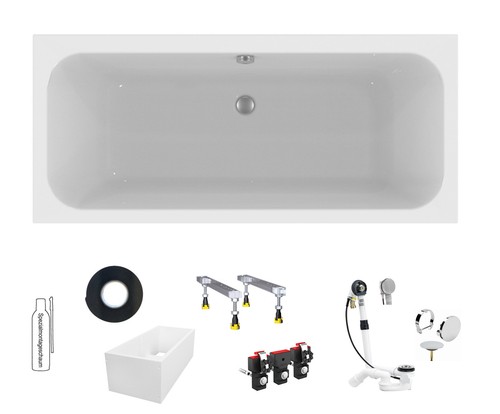 Badewanne rechteckwanne acryl - rechteckwanne,