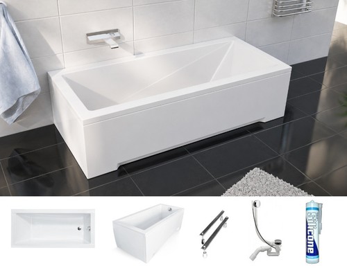 Badewanne rechteck wanne 120 - badewanne,